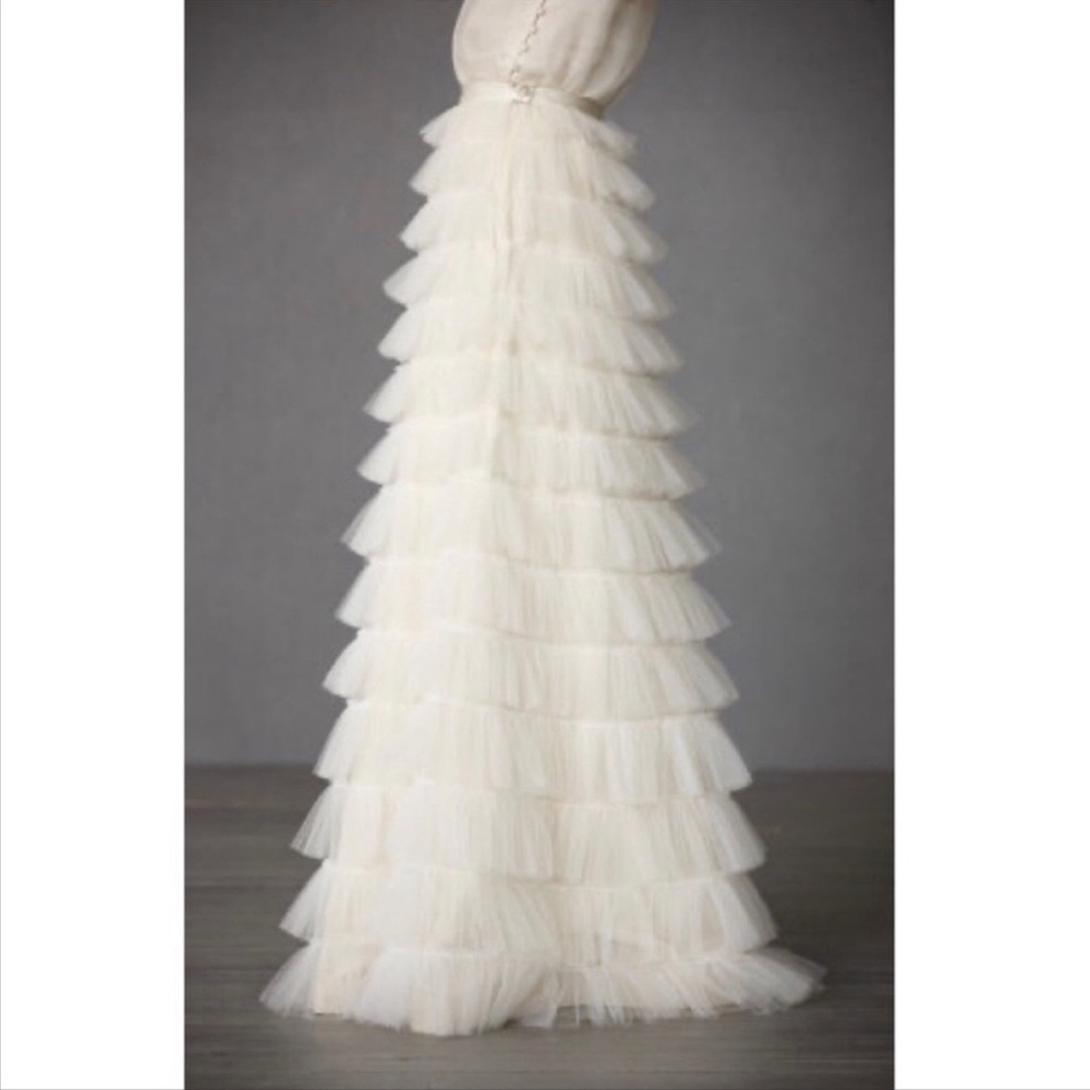 Anthropologie BHLDN x Hitherto Tulle Tiers Silk Maxi Skirt - Picture 3 of 6